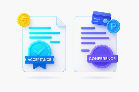 تفاوت Acceptance Fee و Conference Fee